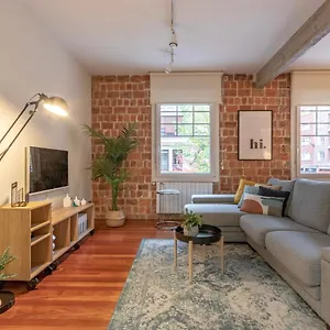 Gran Con Estilo En El Centro De Apartment